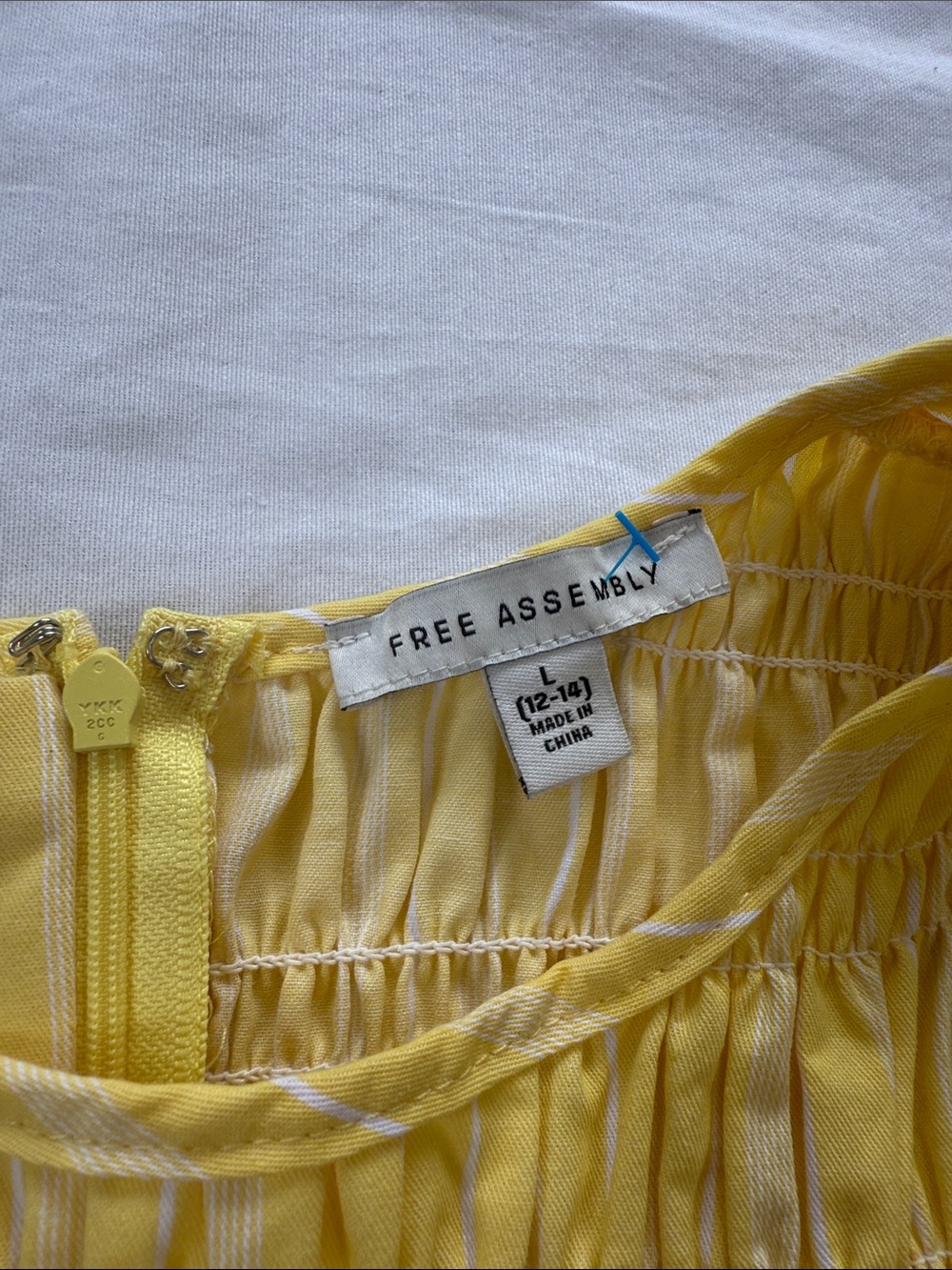 Free Assembly Yellow Scallop Sundress - Picture 2 of 6